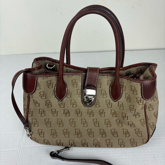 Dooney & Bourke vintage logo satchel bag/crossbody strap incl - Picture 5 of 16